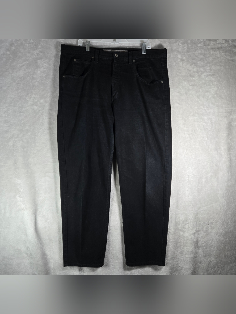 Anchor Blue Loose Fit Jeans Mens Size 38x30 Black Denim Y2K Vintage Extra Wide